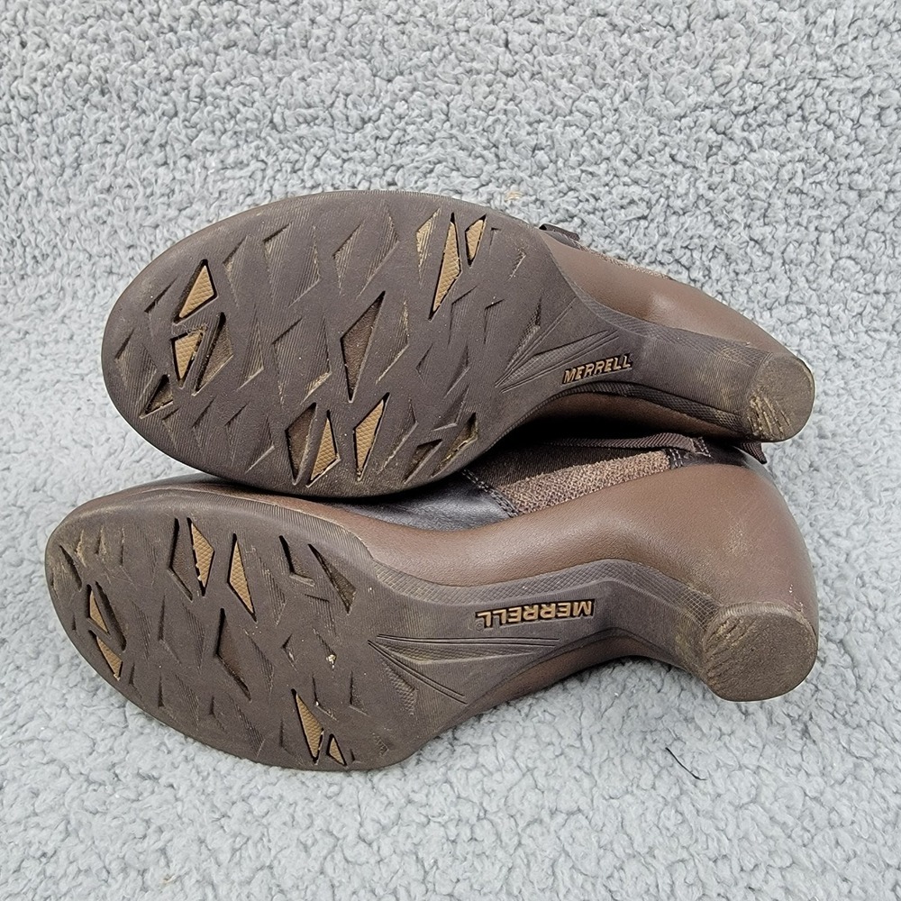 MERRELL Women's Evera Rush Slip on Clogs size 7.5 leather dark brown‎ expresso - Picture 6 of 14